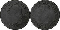 France Sol Louis XVI, Orléans, Copper, Gadoury:350 -