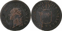 France Sol Louis XVI, Orléans, Copper, Gadoury:350 -