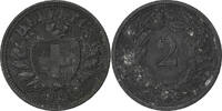 Switzerland 2 Rappen Bern, Zinc, KM:4.2b -