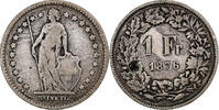 Switzerland Franc Helvetia, Bern, Silver, EF(40-45), KM:29a -