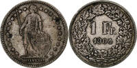 Switzerland Franc Helvetia, Bern, Silver, KM:29a -