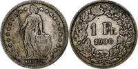 Switzerland Franc Helvetia, Bern, Silver, KM:29a -