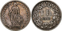 Switzerland Franc Helvetia, Bern, Silver, KM:29a -