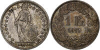 Switzerland Franc Helvetia, Bern, Silver, KM:29a -