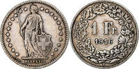 Switzerland Franc Helvetia, Bern, Silver, KM:29a -