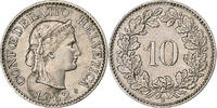 Switzerland 10 Rappen Libertas, Bern, Copper-nickel, KM:27 -