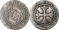 SWISS CANTONS 4 Kreuzer BERN, Billon, KM:87 -