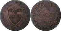 SWISS CANTONS 1/2 Batzen VAUD, Billon, KM:6 -