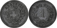 Switzerland Rappen Bern, Zinc, KM:3 -