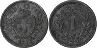 Switzerland Rappen Bern, Zinc, KM:3 -