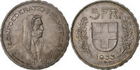 Switzerland 5 Francs Herdsman, Bern, Silver, KM:40 -