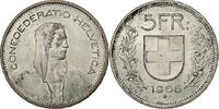Switzerland 5 Francs Herdsman, Bern, Silver, KM:40 -