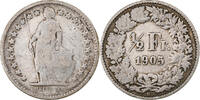 Switzerland 1/2 Franc Bern, Silver, KM:23 -