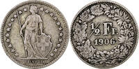 Switzerland 1/2 Franc Bern, Silver, KM:23 -