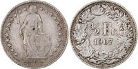 Switzerland 1/2 Franc Bern, Silver, KM:23 -