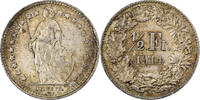 Switzerland 1/2 Franc Bern, Silver, KM:23 -