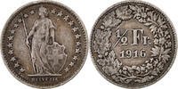 Switzerland 1/2 Franc Bern, Silver, KM:23 -
