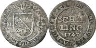 SWISS CANTONS 1 Schilling ZURICH, Billon, KM:148 -