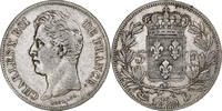 France 5 Francs Charles X, Lyon, Silver, Gadoury:644 -