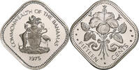 Bahamas 15 Cents Elizabeth II, Franklin Mint, Proof, Copper-nickel -