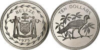 Belize 10 Dollars Franklin Mint, Proof, Copper-nickel, KM:45 -