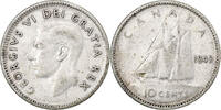 Canada 10 Cents George VI, Ottawa, Silver, KM:34 -