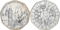 Austria 5 Euros Mozart, Vienna, Silver -