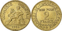 France 2 Francs Chambre de commerce, Paris, Cupro-Aluminium -