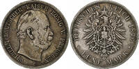 Prussia 5 Mark Wilhelm I, Frankfurt am Main, Silver -