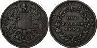 British India 1/4 Anna Victoria, Bombay, Copper -
