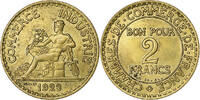 France 2 Francs Chambre de commerce, Paris, Cupro-Aluminium -