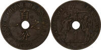 French Indochina 1 Centième Paris, Bronze -