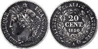 France 20 Centimes Cérès, Paris, Silver -