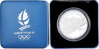 France 100 Francs 1992 Olympics, Albertville, Alpine Skiing, MDP, Proof -