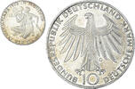 GERMANY - FEDERAL REPUBLIC 10 Mark Coin, Karlsruhe, Silver -