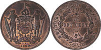 BRITISH NORTH BORNEO Cent Coin, Heaton, Birmingham, Bronze -