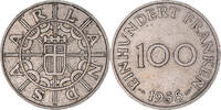 Saarland 100 Franken Coin, SAARLAND, Paris, Copper-nickel, KM:4 -