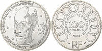 France 100 Francs Jean Monnet, Paris, Silver, KM:1120 -