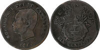 Cambodia 10 Centimes Norodom I, Bronze -