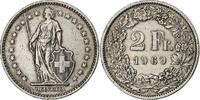 Switzerland 2 Francs Helvetia, Bern, Copper-nickel -
