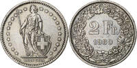 Switzerland 2 Francs Helvetia, Bern, Copper-nickel -