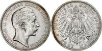 Kingdom of Prussia 3 Mark Wilhelm II, Berlin, Silver -
