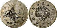 Ottoman Empire 2 Kurush Abdul Hamid II, Constantinople, Silver -