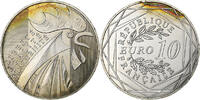 France 10 Euro Rooster, MDP, Silver -