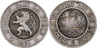 Belgium 10 Centimes Leopold I, Brussels, Copper-nickel -