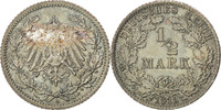 GERMANY - EMPIRE 1/2 Mark Coin, Berlin, Silver, KM:17 -