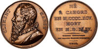 France Medaille Clément Marot, Galerie métallique, Bronze -