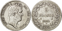 France 5 Francs Coin, Louis-Philippe, Limoges, Silver -