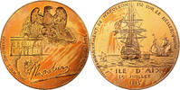 France Medal Napoléon sur le Bellerophon et Musée Napoléon, Bronze, Corbin -