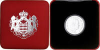 Monaco 5 Euro Albert II, BU, MDP, Silver -